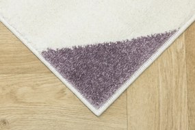 Koberec Lima M185A krémový / fialový