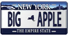 Ceduľa značka New York Big Apple