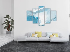 Obraz - Modrý dekor (150x105 cm)