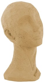 Pieskovohnedá dekoratívna soška PT LIVING Face Art, výška 28,4 cm