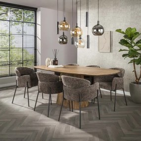 Jedálenský stôl 22-98 Wave 215x105cm Masív Drevo Mango  - Komfort-nábytok
