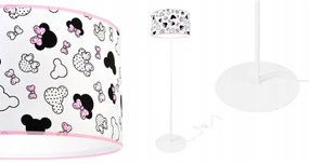 Detská stojacia lampa Minnie, 1x textilné tienidlo so vzorom, o