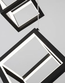 LED luster Gabbia 56 čierne