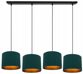 Závesné svietidlo Shade, 4x textilné tienidlo (mix 6 farieb), g