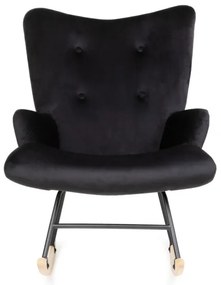 Hojdacie kreslo MOSS čierne 856728