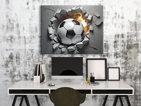 Gario Obraz na plátne Futbal 3D Rozmery: 120 x 80 cm