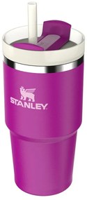 Ružová termoska so slamkou z nehrdzavejúcej ocele 600 ml Quencher H2.0 FlowState Tumbler Violet Blossom – Stanley