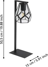 Eglo 43646 - Stolná lampa MARDYKE 1xE27/40W/230V