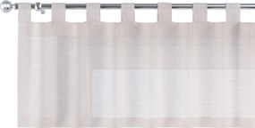 Krátky záves na pútkach farba produktu béžová látka polopriehľadný, zapletaná