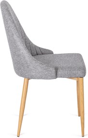 PROXIMA.store - Čalúnená jedálenská stolička TORINO FARBA: čierna