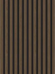 Mexen Lam-B, akustické stenové lamely 275 × 30 cm, HDF doska 4 mm, technická dyha, orech espresso, S100-275307-3015-019
