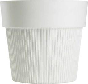 PLASTOVÝ KVETINÁČ SILVA LINE 20X17,5 CM KRÉMOVÁ