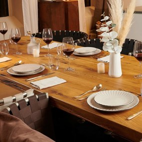 Mäser Súprava plytkých a hlbokých tanierov 8 ks OSITA – krémová