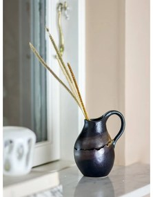 Tmavosivá váza z kameniny (výška 15 cm) Alvena – Bloomingville