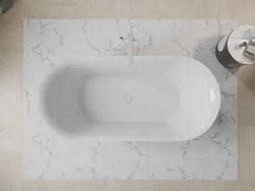 Mexen Roxy, voľne stojaca vaňa 170 x 80 cm, biela-čierna, biely prepad, 51201708075-20