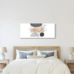 Obraz - Line art kvety N⁰2 (120x50 cm)