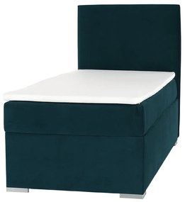 Boxspringová posteľ, jednolôžko, zelená, 80x200, pravá, SAFRA