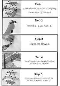 Nástenná polica 60x60 cm smrek