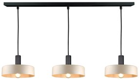 Keter Lighting Luster na lanku LATTE 3xE27/60W/230V béžová/čierna KE0116