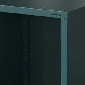 Knižnica do obývačky MARIO, 500 x 1800 x 350 mm, Modern: morská farba