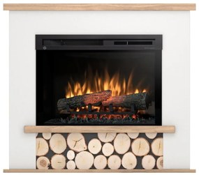 Elektrický krb Tula 26 biely/dub