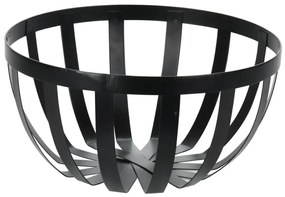 Kovový košík Folyn 25 cm čierny