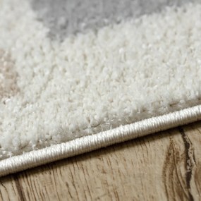 Dywany Łuszczów, Kusový koberec Fusion 0213 white/dark pink, 160x220, viacfarebná, kancelária