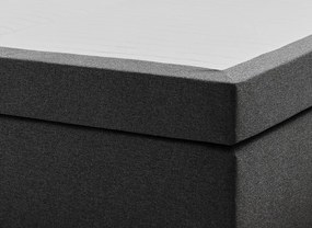 Posteľ boxspring Aston 160x200 cm, antracitovo šedá látka