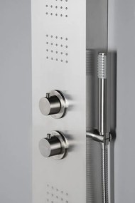 Sapho, PRESTIGE sprchový panel s termostat. batériou 200x1400 mm, nerez, WN337