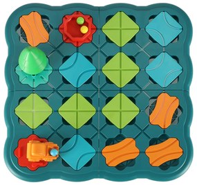 KIK Puzzle desková hra bludiště překážková dráha 28 el.