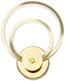 Toolight Toolight, LED nástenné svietidlo APP1043-W, zlatá, OSW-06116