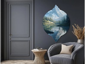 drevko |  Obraz Pokoj v odraze hory  60 x 445 cm