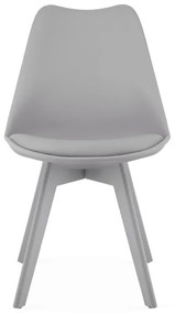 Jedálenská stolička MARK - sivá (sivé nohy)