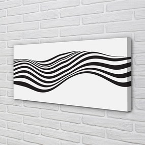 Obraz na plátne Zebra pruhy vlna 100x50 cm