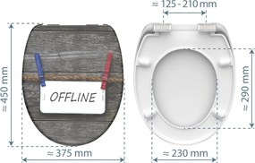 Eisl Sanitär WC sedadlo Duroplast Soft Close Offline 82157