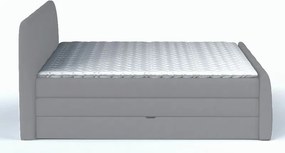 Posteľ boxspring Fresco 180x200 cm, svetlo šedá látka
