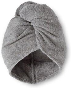 Sivé rýchloschnúce bavlnené uteráky na vlasy v súprave 2 ks 20x13 cm Quick Dry – Catherine Lansfield