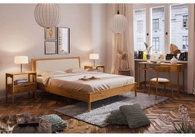 Jednolôžková posteľ z dubového dreva 90x200 cm v prírodnej farbe Pola - The Beds