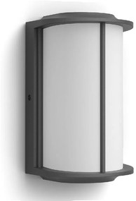 Philips Reese UltraEfficient vonkajšie nástenné LED svietidlo antracit, 4,3 W, 800 lm, 2700 K