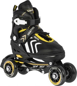 Ramiz Sada kolieskových korčúľ 4 v 1 Korčule pre deti Veľkosť 29-33 Žltá