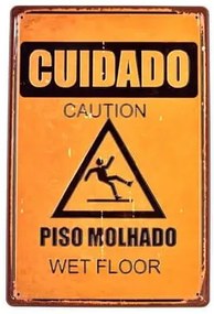 Ceduľa 3D - Cuidado Caution