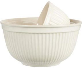 IB Laursen Smotanové keramické misy MYNTE BUTTER CREAM, set 3 ks