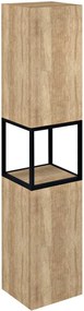 Sapho Sapho, SKARA skrinka 35x171x32cm, 2x dvierka, ľavá/pravá, čierna mat/dub Alabama, CG010-2222