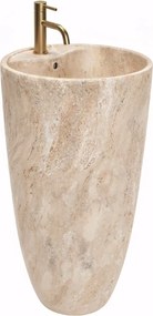 Rea Anya Savana Matt, voľne stojace umývadlo 840x450x450 mm, imitácia kameňa, REA-U3614