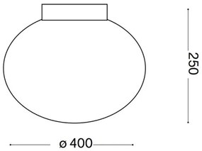 Ideal Lux - Stropné svietidlo CANDY 1xE27/42W/230V pr. 40 cm biela