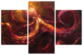 Obraz - Chobotnica, olejomaľba (90x60 cm)