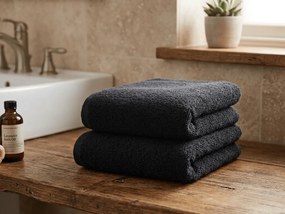Uterák NORIELLE 50x90 cm čierny, 100% bavlna