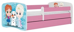 Detská posteľ Babydreams Ľadové kráľovstvo ružová