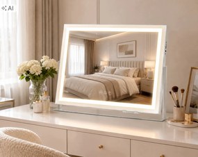 LED zrkadlo 58 × 46 cm