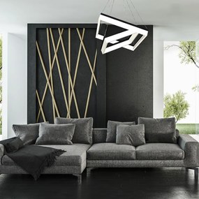 Závesné LED svietidlo Nero, 2x LED 80w, 4000k, b